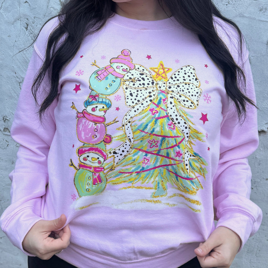 Snowman Tree Graphic Crewneck (Copy)
