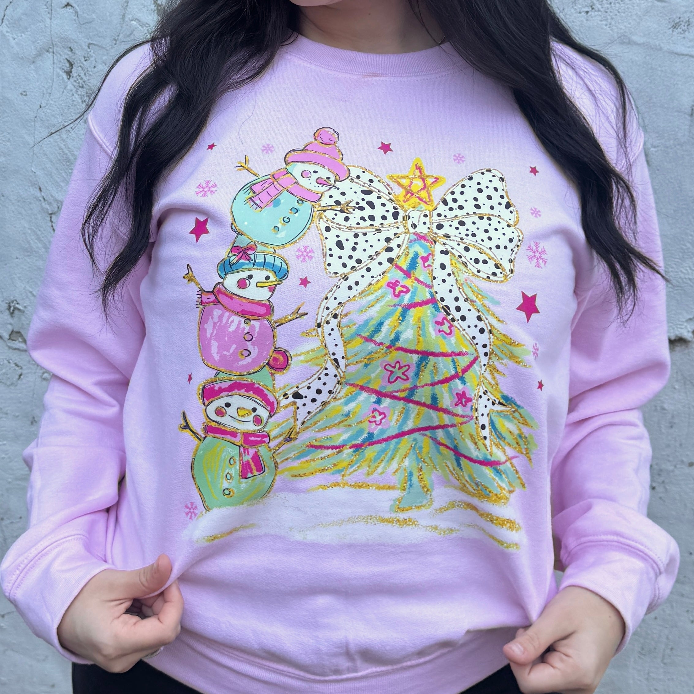 Snowman Tree Graphic Crewneck (Copy)