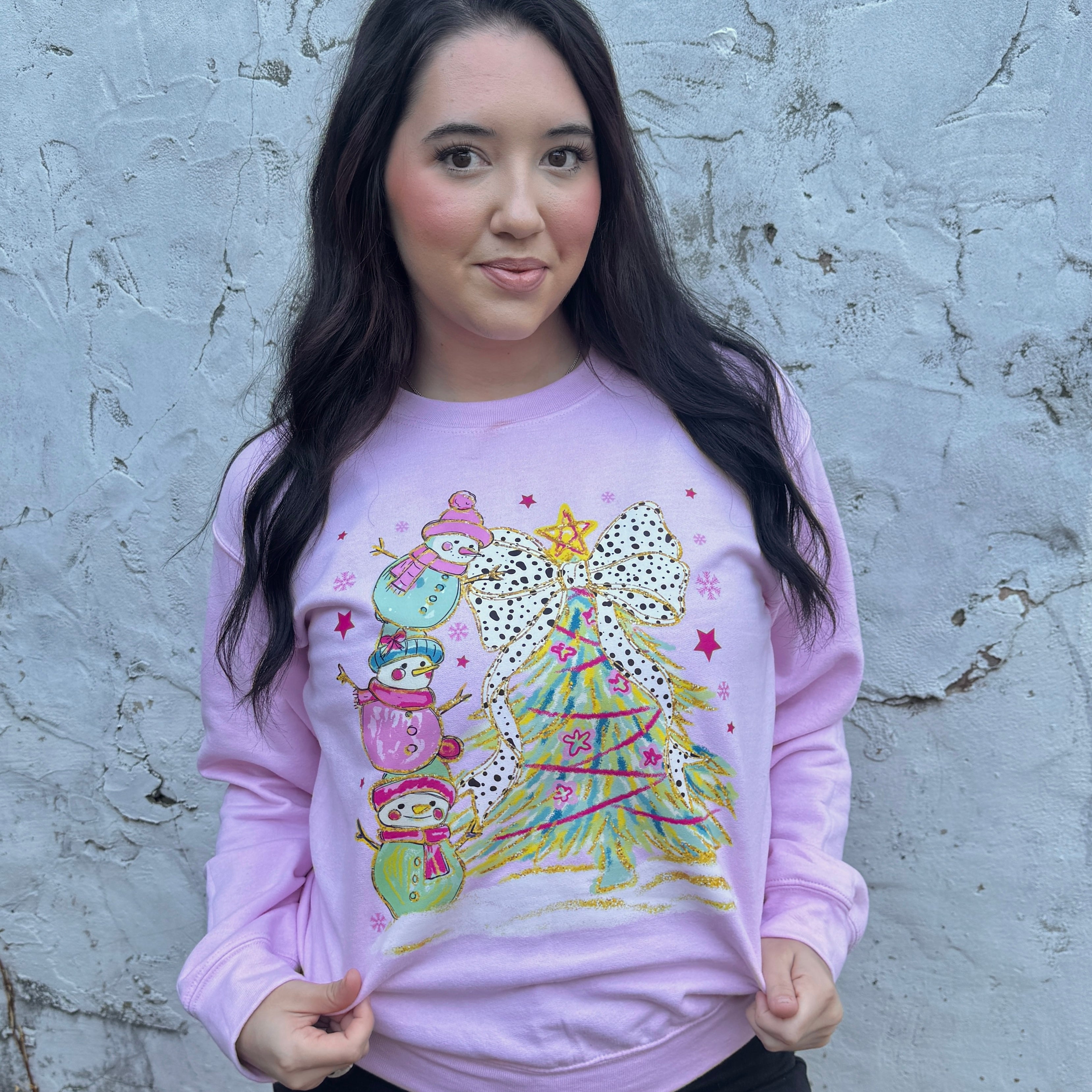 Snowman Tree Graphic Crewneck (Copy)